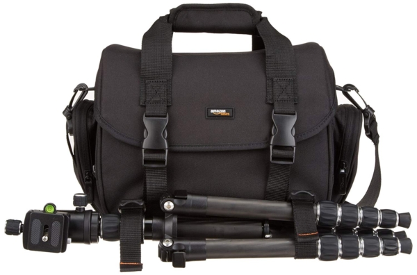 AmazonBasics Large DSLR Gadget Bag (Orange interior)